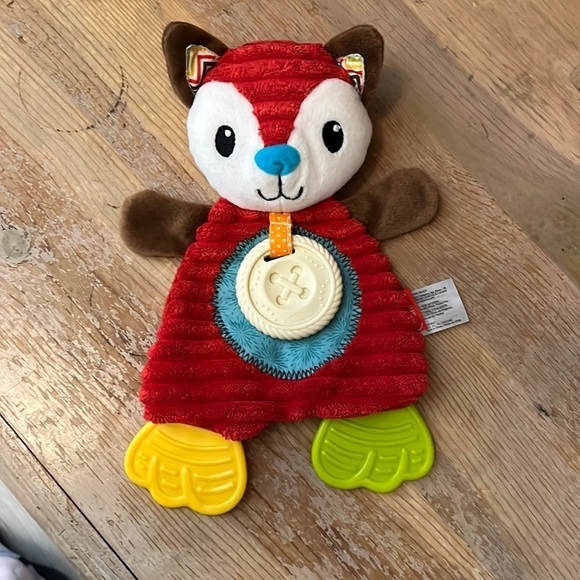 Infantino Go GaGa Fox Baby Lovey Teether Security Blanket NWOT - Picture 1 of 7